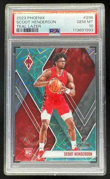 2023 Panini Prizm Emergent Scoot Henderson ROOKIE #16 CGC 8 NM-MT