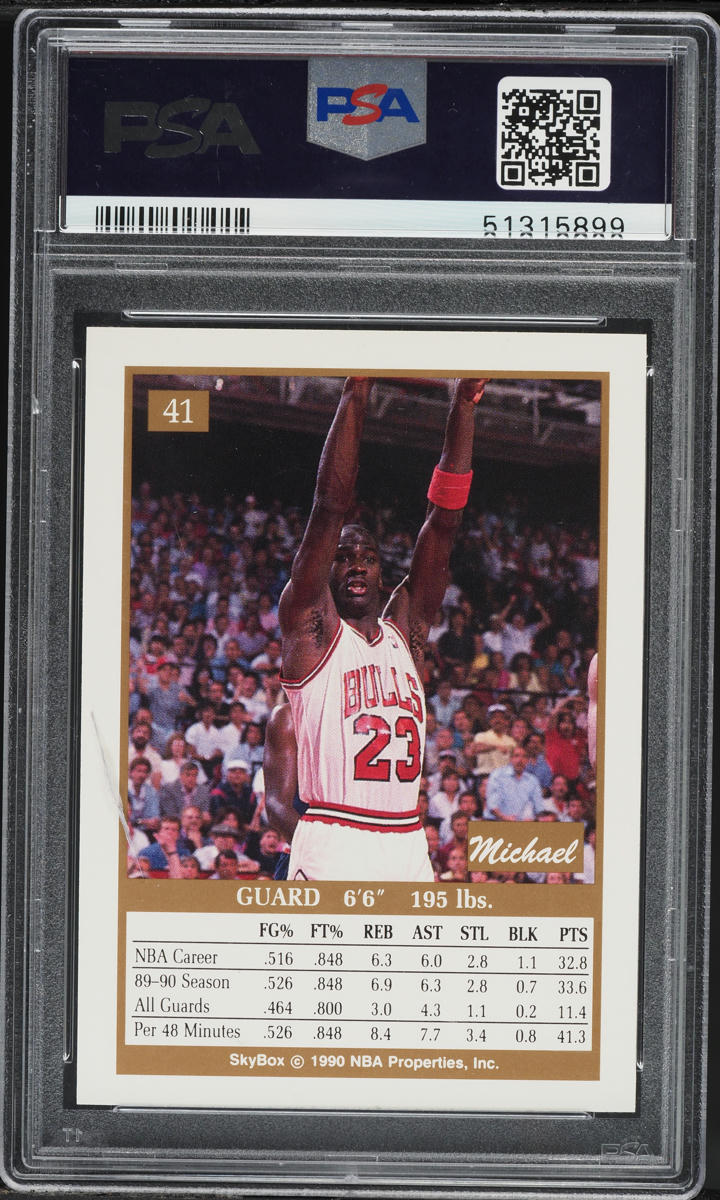 1990 Skybox Prototype Michael Jordan #41 PSA 10 GEM MINT