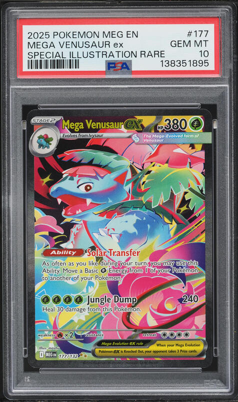 2025 Pokemon Japanese Mega Brave SAR Mega Venusaur ex #87 PSA 10