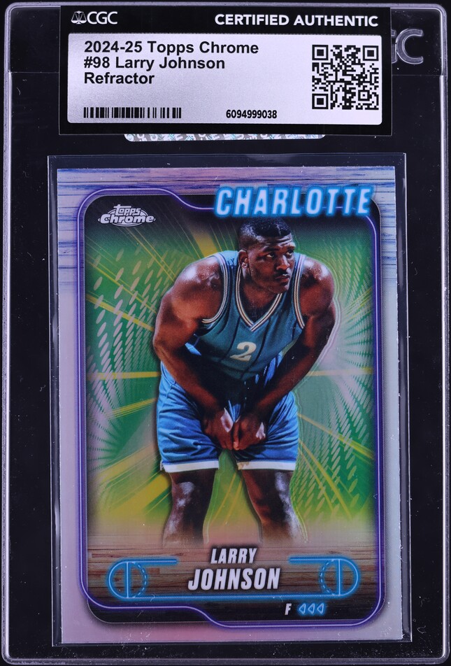 その他 LARRY JOHNSON auto 2023 Panini Player Of The Day Larry Johnson AUTO /50 #LJ CGC AUTH