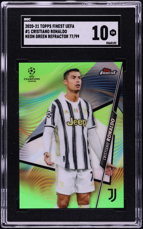 2020 Topps Chrome X Steve Aoki UEFA Gold Cristiano Ronaldo /50