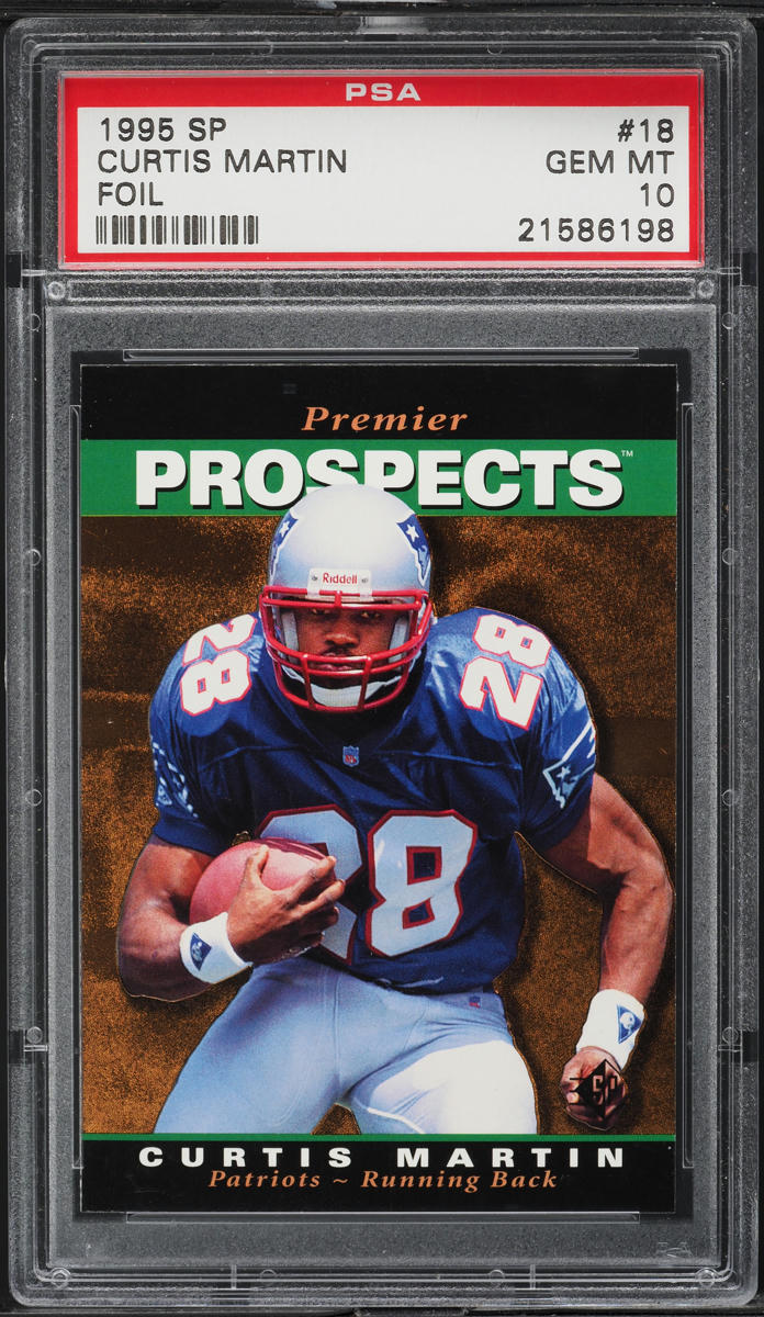 1995 SP Foil Curtis Martin ROOKIE #18 PSA 10 GEM MINT
