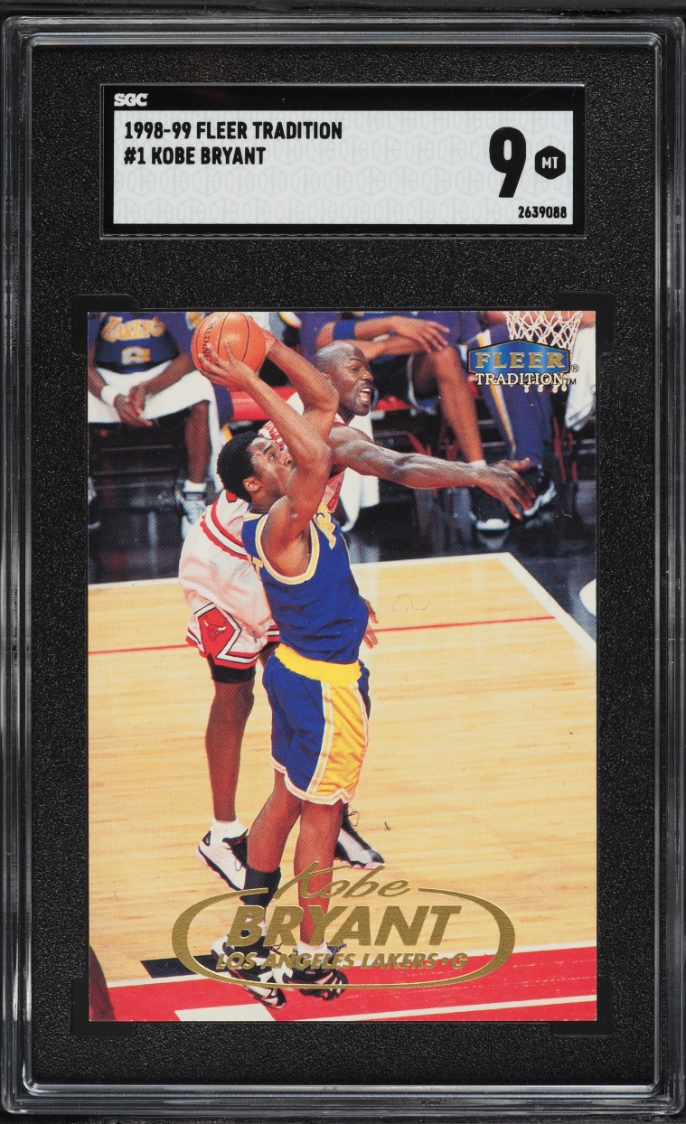 1998 Fleer Tradition Kobe Bryant #1 SGC 9 MINT