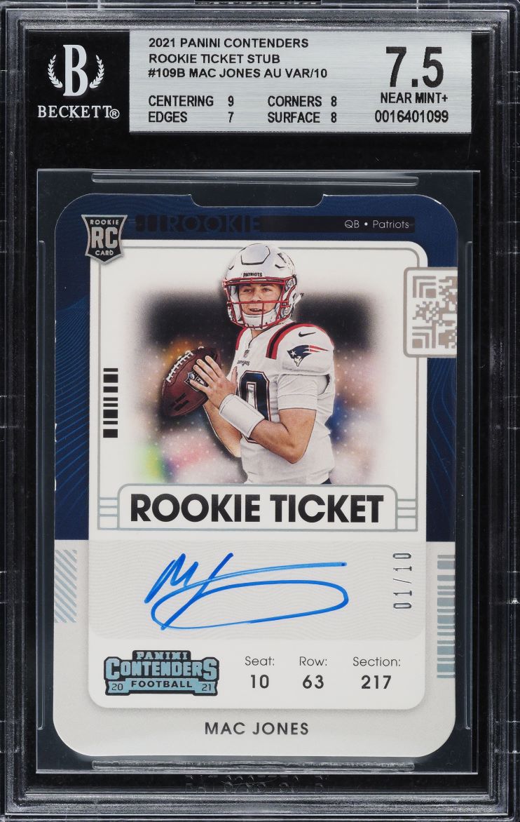 2021 National Treasures NFL Gear Combo Trevor Lawrence Mac Jones