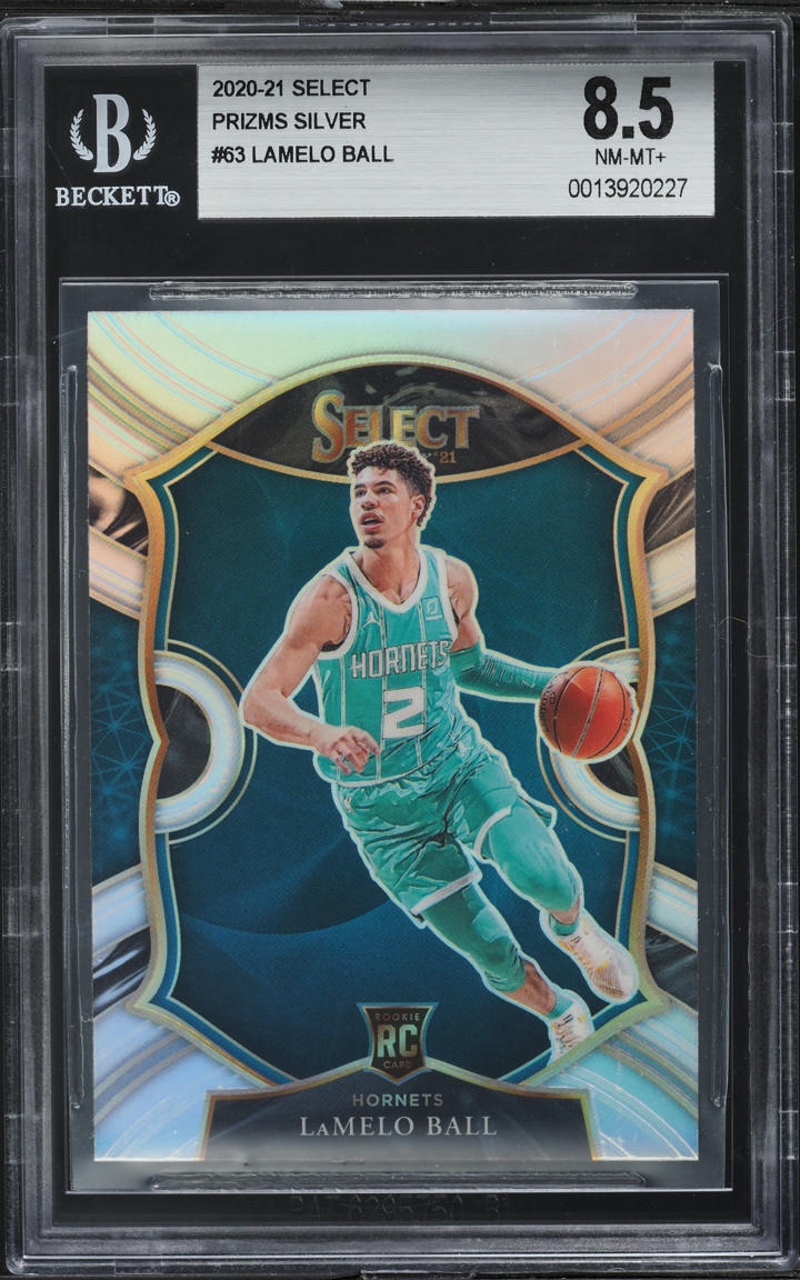 2020 Select Concourse Silver Prizm LaMelo Ball ROOKIE #63 BGS 8.5 NM-MT+