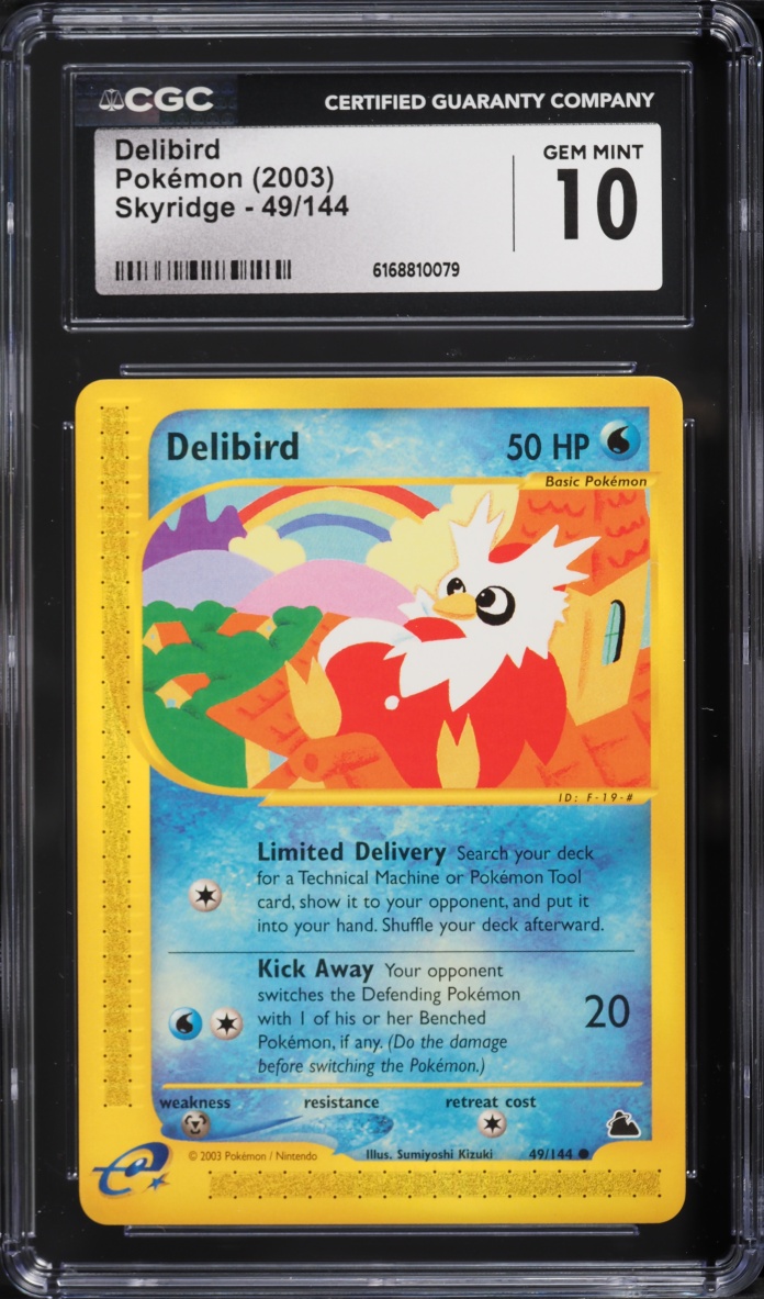 2003 Pokemon Skyridge Delibird #49 CGC 10 GEM MINT