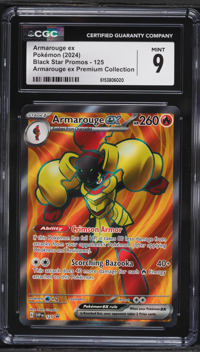 2024 Pokemon SV Black Star Promo Premium Collection Armarouge ex #125 CGC 9 MINT
