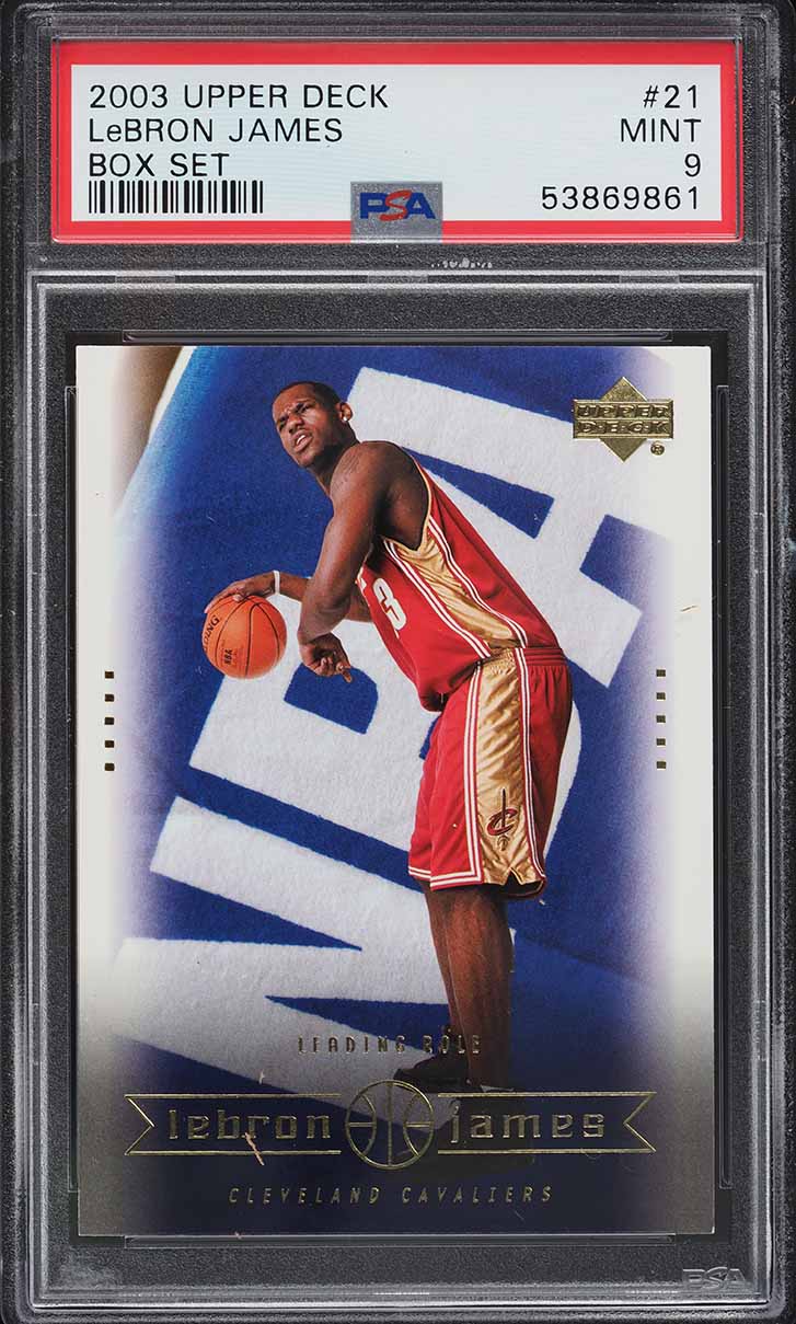 2003 Upper Deck Box Set LeBron James ROOKIE RC #21 PSA 9 MINT - Main Image