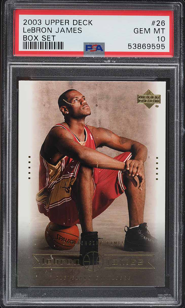 2003 Upper Deck Box Set LeBron James ROOKIE RC #26 PSA 10 GEM MINT - Main Image