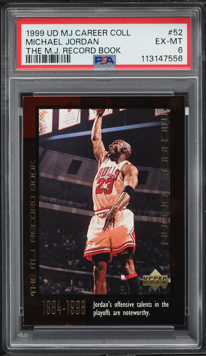 1999 UD MJ Career Collection The M.J. Record Book Michael Jordan #52 ...