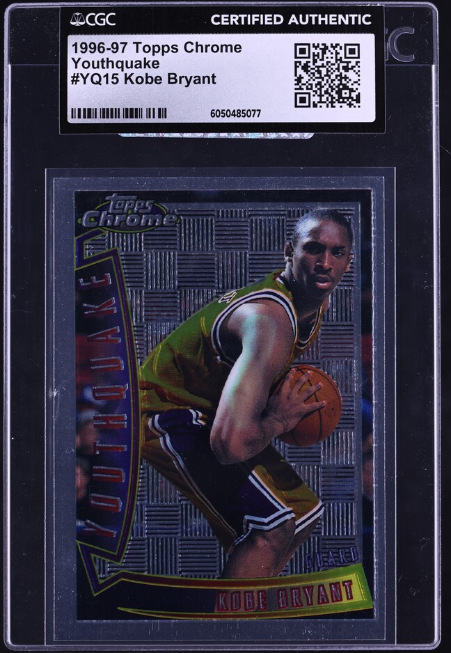 1996 Topps Chrome Youthquake Kobe Bryant ROOKIE #YQ15 PSA 9