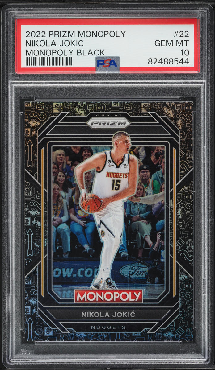 2022 Panini Prizm Monopoly Black Nikola Jokic #22 PSA 10 GEM MINT