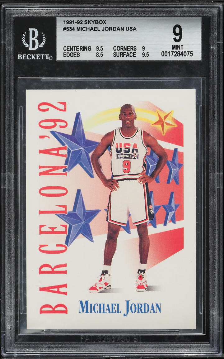 1991 Skybox USA Michael Jordan #534 BGS 9 MINT