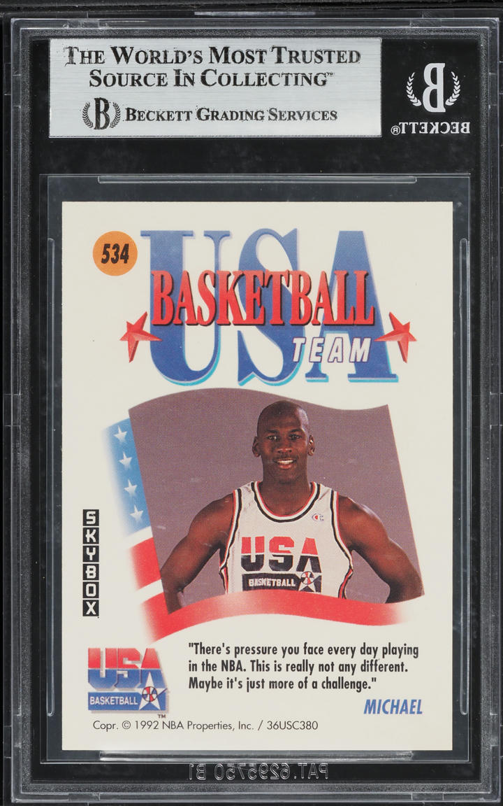 1991 Skybox USA Michael Jordan #534 BGS 9 MINT