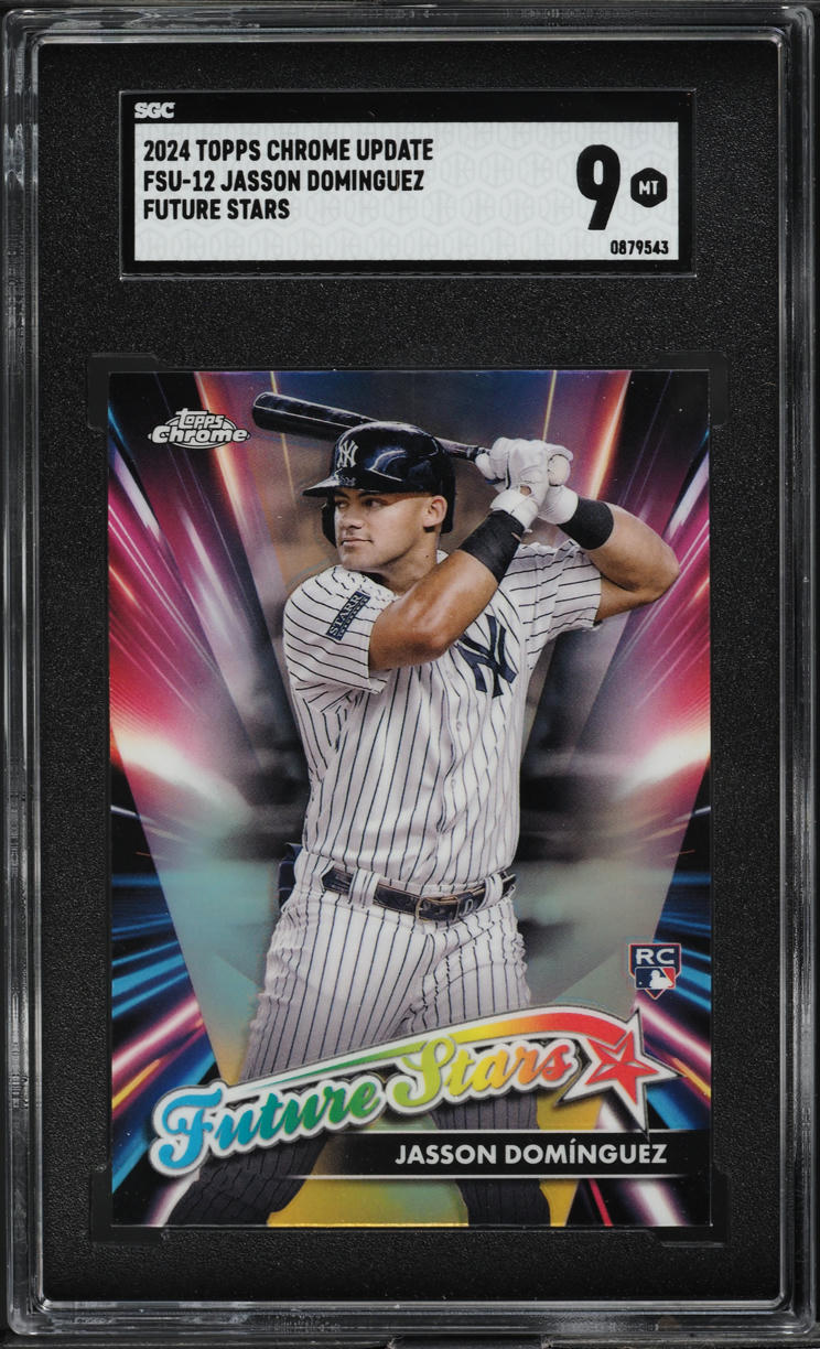 2024 Topps Chrome Update Future Stars Jasson Dominguez ROOKIE #FSU-12 SGC 9 MINT
