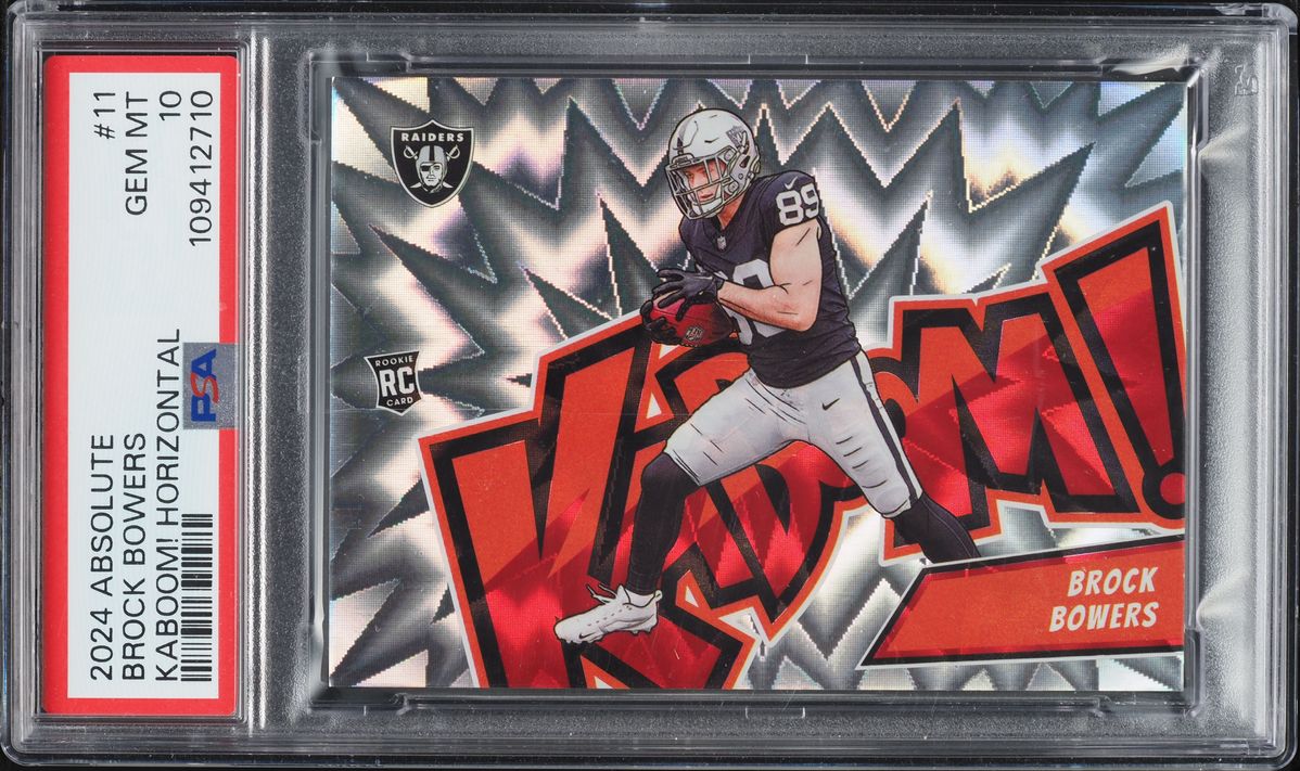 2024 Absolute Kaboom Horizontal Brock Bowers ROOKIE #11 PSA 10 GEM MINT