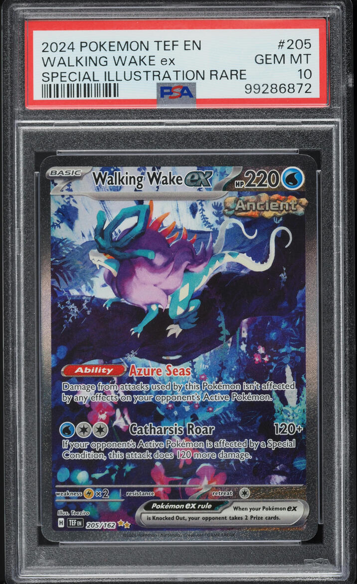 2024 Pokemon Scarlet & Violet Temporal Forces SIR Walking Wake ex #205 PSA 10 GEM MINT