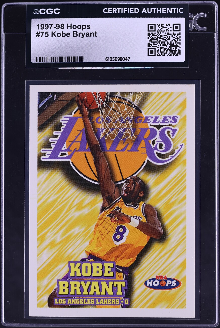 1997 Hoops Kobe Bryant #75 CGC AUTH