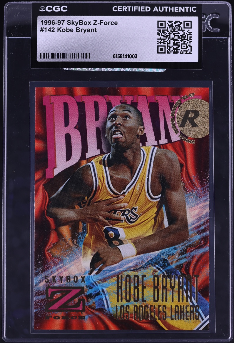 1996 Skybox Z-Force Kobe Bryant ROOKIE #142 CGC AUTH