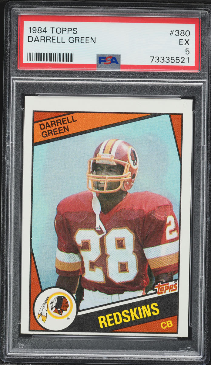1984 Topps Football Darrell Green ROOKIE #380 PSA 5 EX