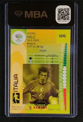 2006 Panini World Cup Andrea Pirlo #126 MBA AUTH