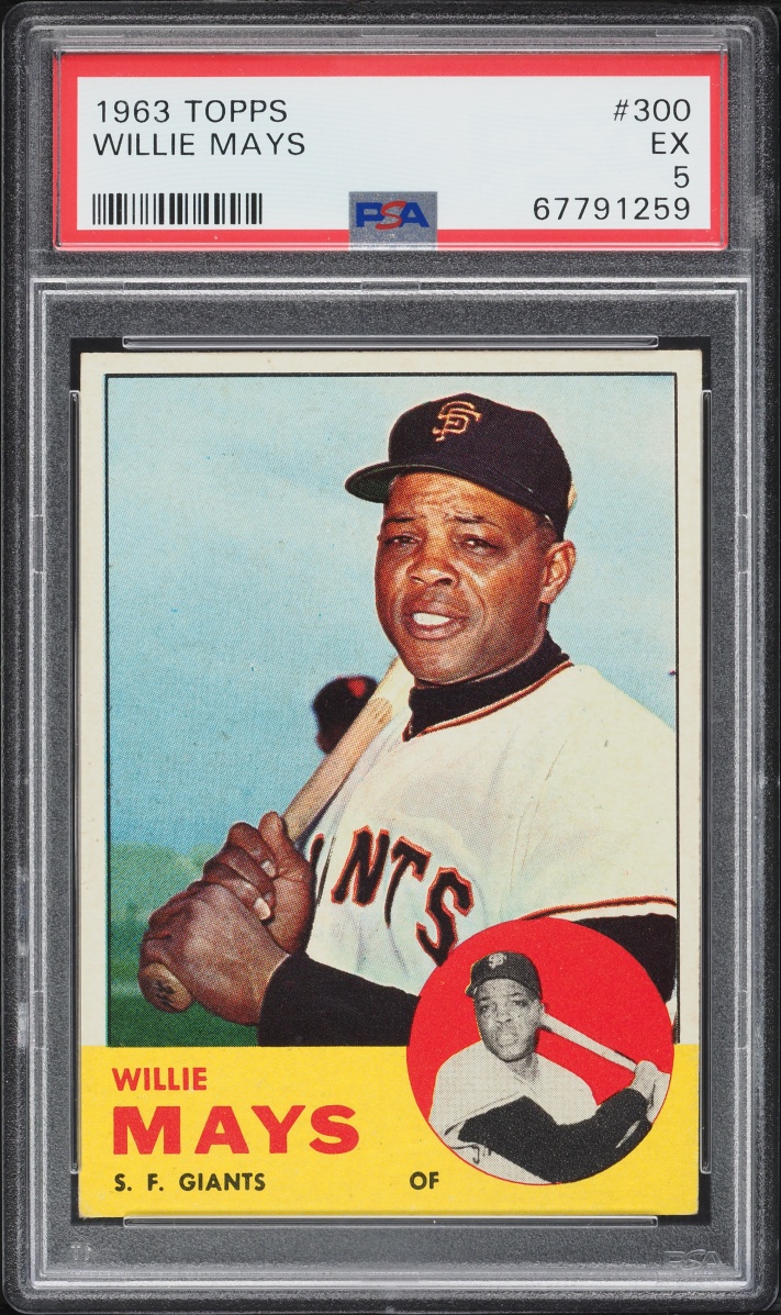 1963 Topps Willie Mays #300 PSA 5 EX
