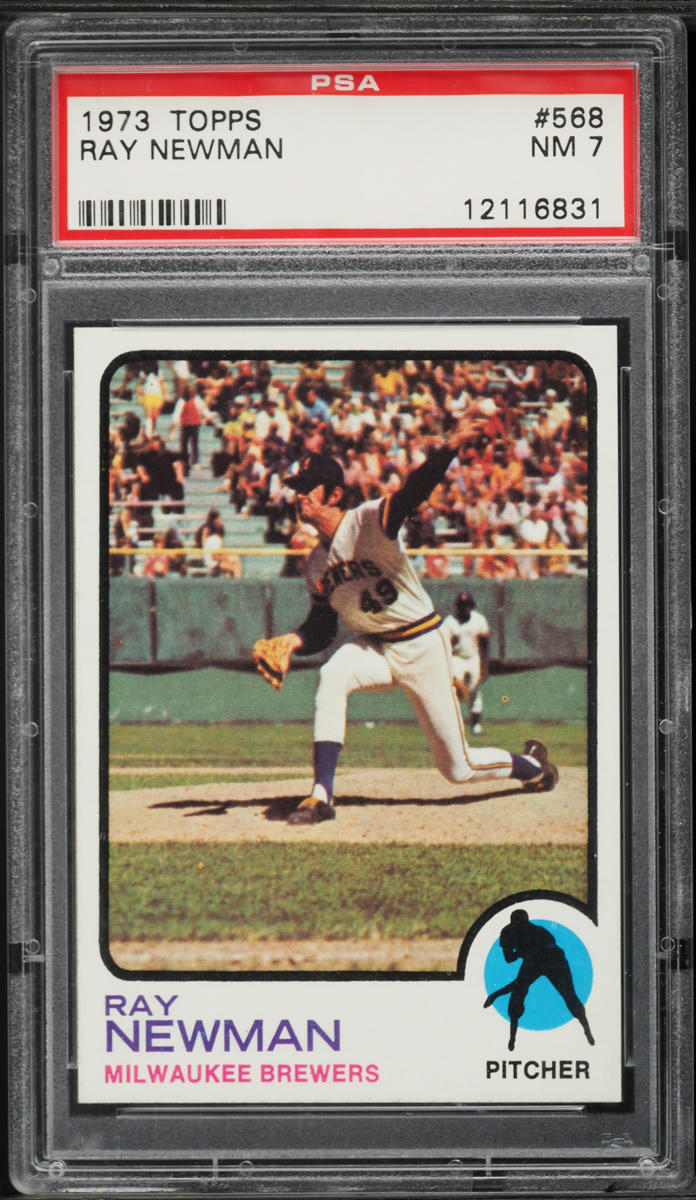 1973 Topps Ray Newman #568 PSA 7 NRMT