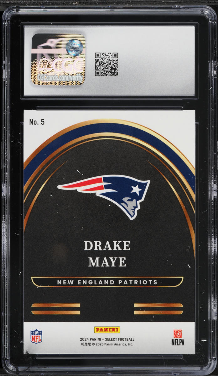 2024 Select Future Drake Maye ROOKIE #5 CGC 7 NRMT