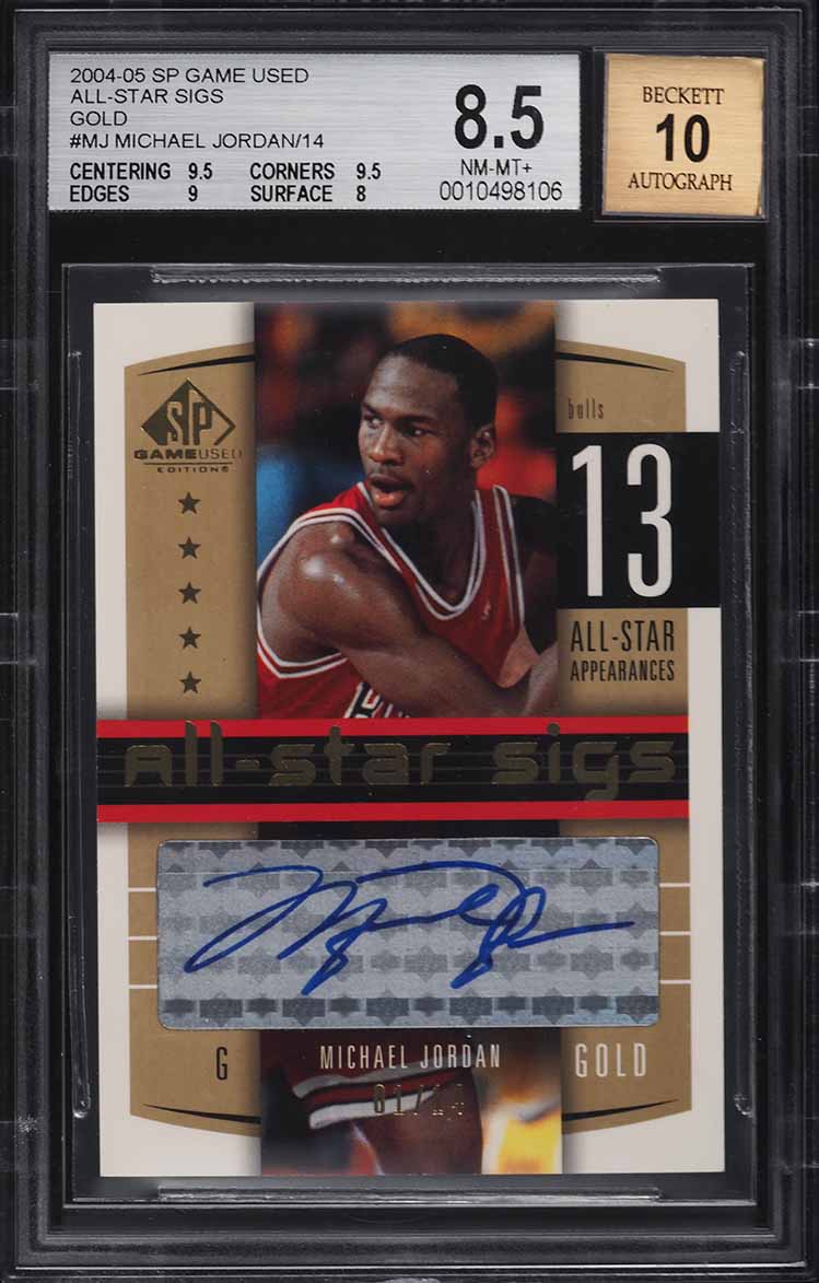2004 SP Game Used Significance Gold Michael Jordan AUTO 1/10