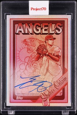 2021 Topps Project 70 By Mister Cartoon Gold Rainbow Foil Shohei