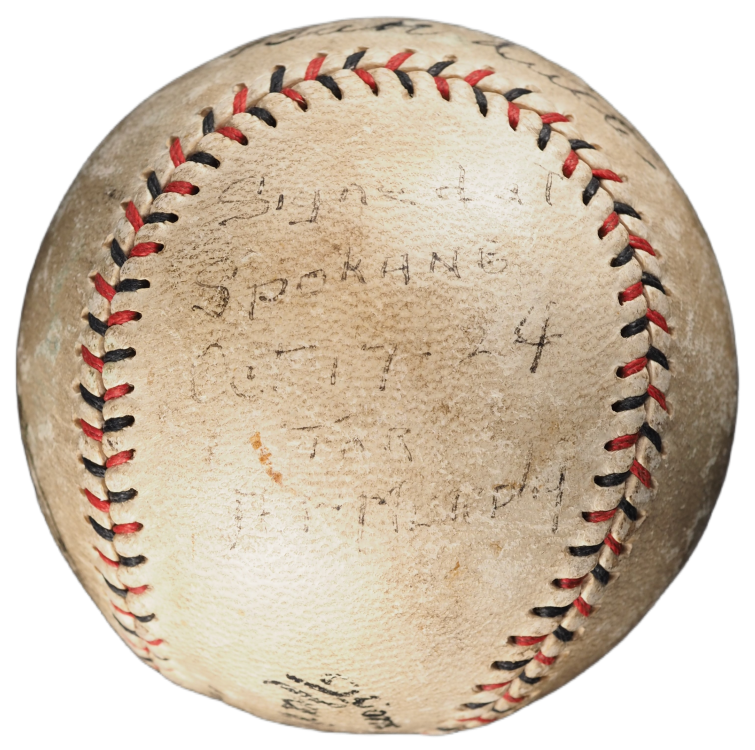1924 Babe Ruth Single Signed Baseball - PSA/DNA & Beckett LOA's