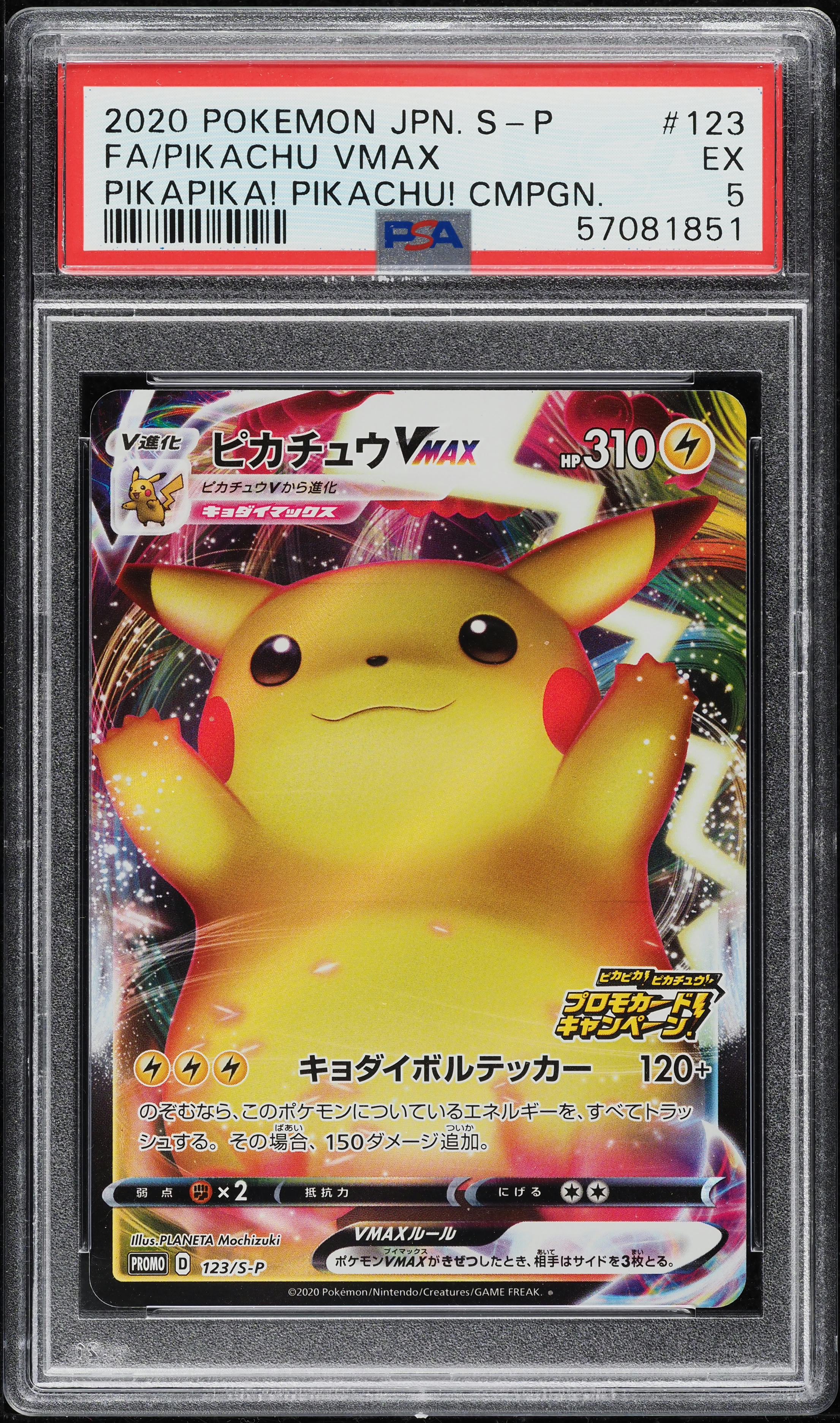 2020 Pokemon Japanese SWSH Promo Pikapika! Campaign Pikachu