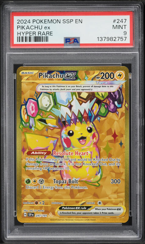 2024 Pokemon Scarlet & Violet Surging Sparks Full Art Pikachu ex