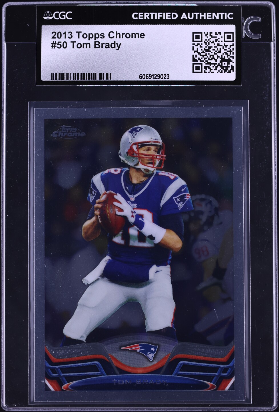2013 Topps Chrome Tom Brady #50 CGC AUTH