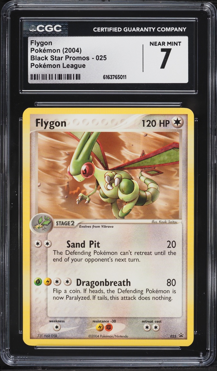 2004 Pokemon Black Star Promos Pokemon League Flygon #025 CGC 7 NRMT