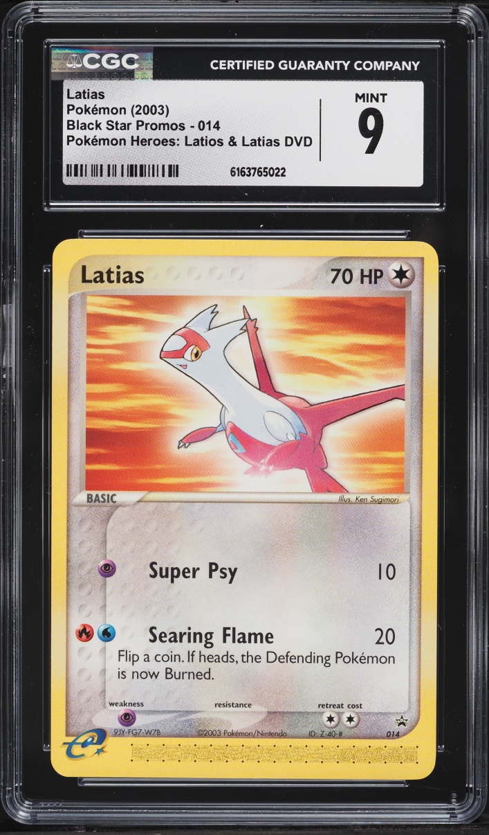 2003 Pokemon Promo Heroes DVD Latias #14 CGC 9 MINT