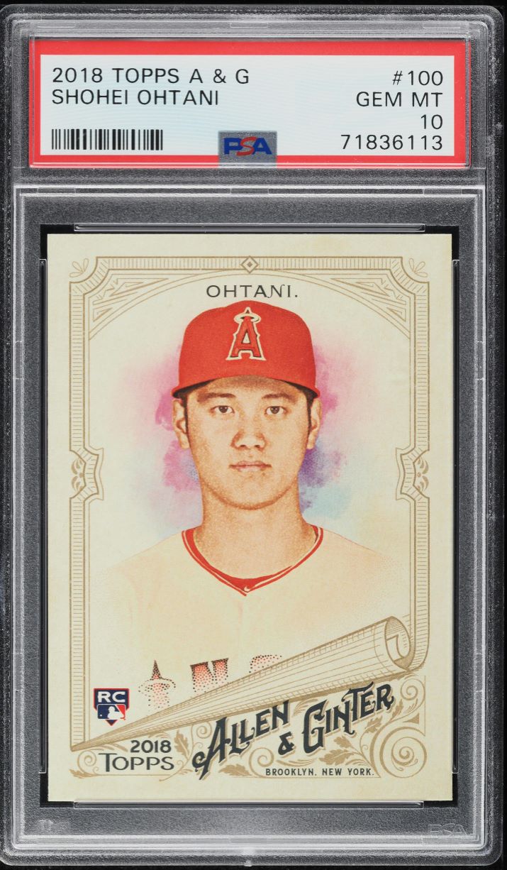 2018 Topps Allen & Ginter Shohei Ohtani ROOKIE #100 CGC 10