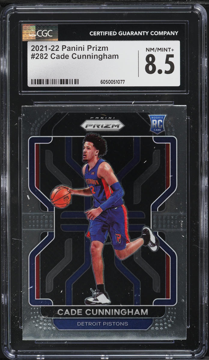 2021 Panini Prizm Cade Cunningham ROOKIE #282 CGC 8.5 NM-MT+