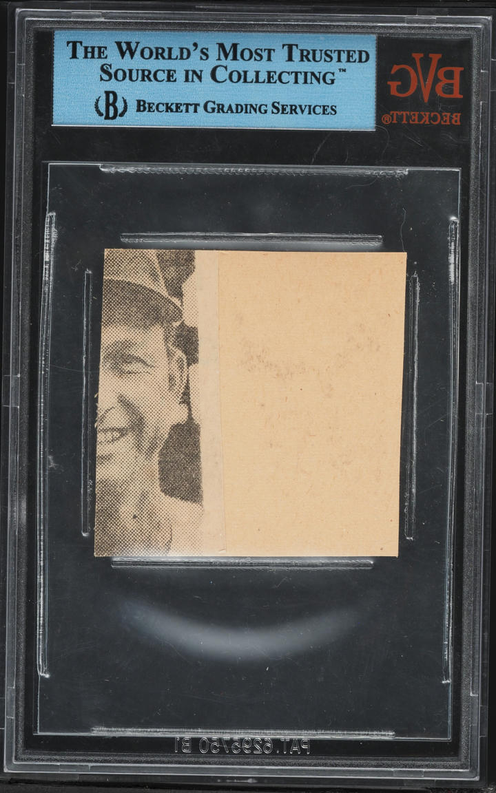 Lefty O'Doul Signed Autographed Cut AUTO BVG AUTH