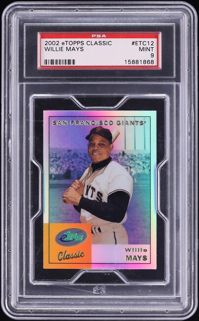 2002 eTopps Classic Willie Mays #ETC12 PSA 9 MINT