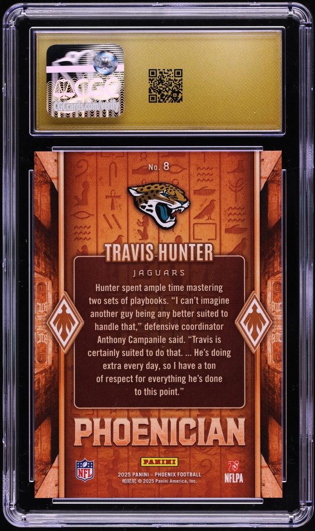 2025 Panini Phoenix Phoenician Travis Hunter ROOKIE #8 CGC 10 PRISTINE
