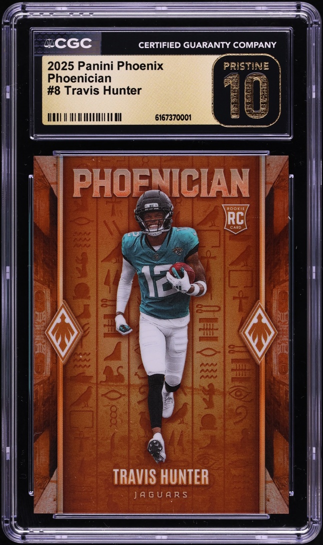 2025 Panini Phoenix Phoenician Travis Hunter ROOKIE #8 CGC 10 PRISTINE