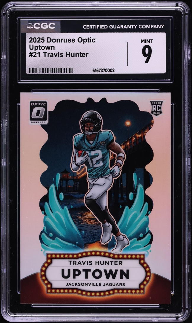 2025 Donruss Optic Uptown Travis Hunter ROOKIE #21 CGC 9 MINT