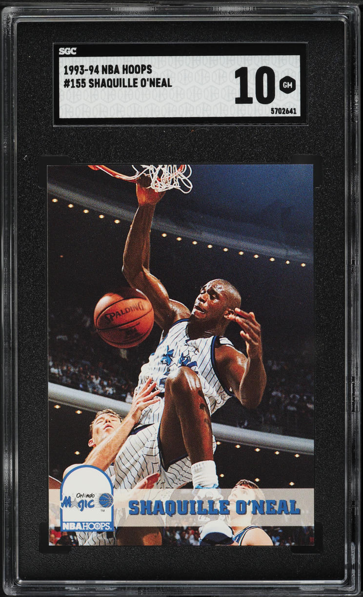 1993 Hoops Shaquille O'Neal #155 SGC 10 GEM MINT