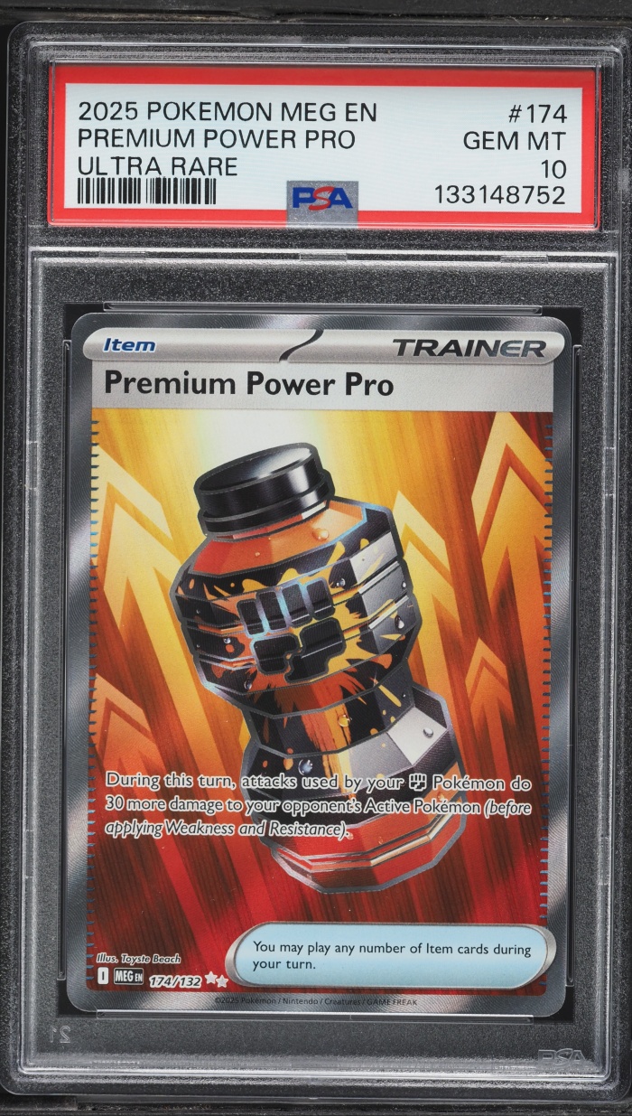 2025 Pokemon Mega Evolution Full Art Premium Power Pro #174 PSA 10 GEM MINT