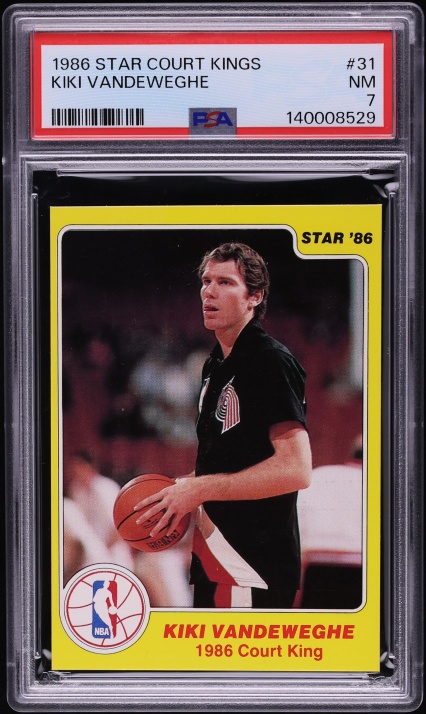 1986 Star Court Kings Kiki Vandeweghe #31 PSA 7 NRMT