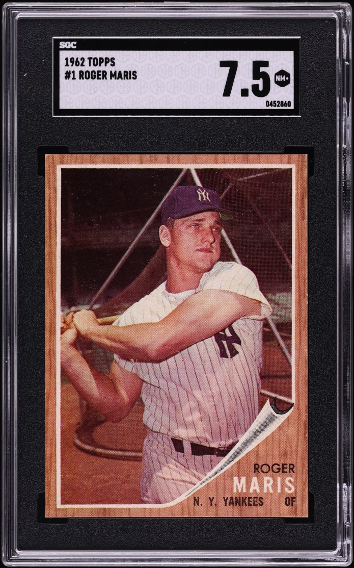1962 Topps Roger Maris #1 SGC 7.5 NRMT+