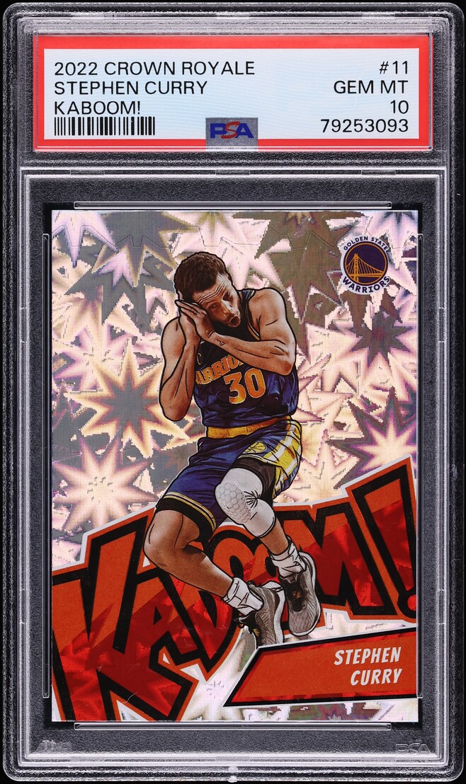 2022 Crown Royale Kaboom! Stephen Curry #11 PSA 10 GEM MINT