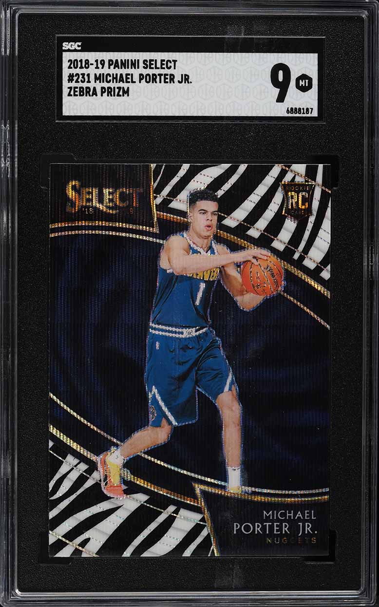 2018 Select Concourse Silver Prizm Michael Porter Jr. ROOKIE #37