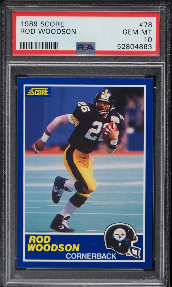 1989 Score Football Rod Woodson ROOKIE #78 PSA 10 GEM MINT